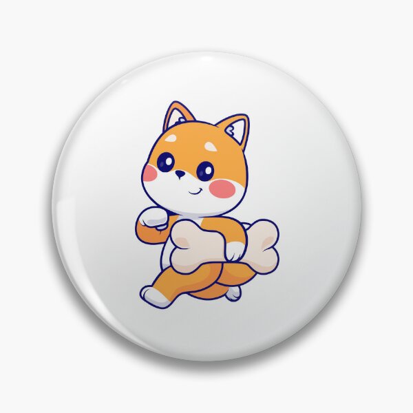 Item preview, Cute Shiba Inu Dog Carrying Big Bone Cartoon designed and sold by Klashnekoff.