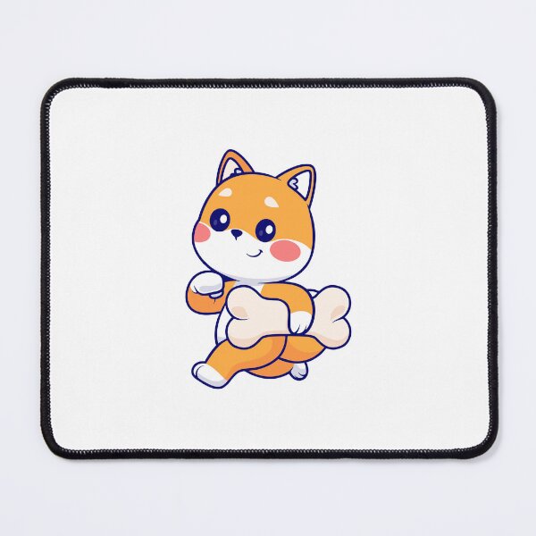 Item preview, Cute Shiba Inu Dog Carrying Big Bone Cartoon designed and sold by Klashnekoff.