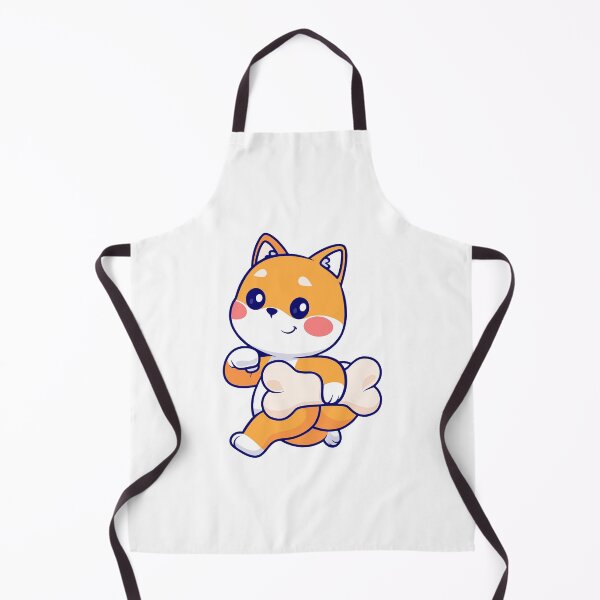 Item preview, Cute Shiba Inu Dog Carrying Big Bone Cartoon designed and sold by Klashnekoff.