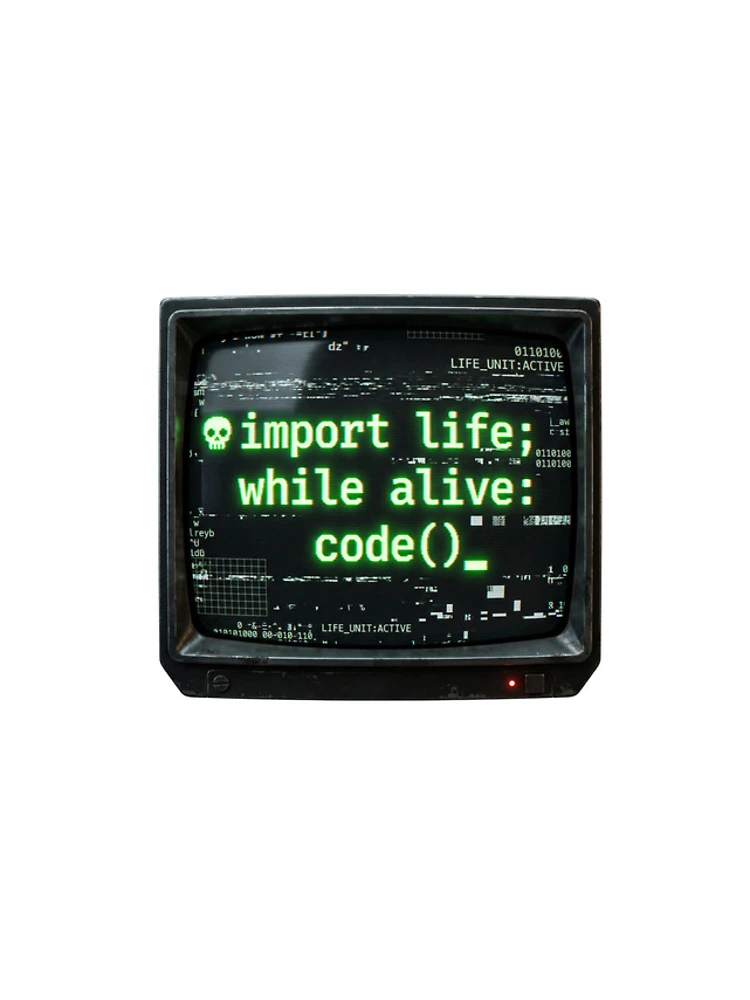 Thumbnail 4 of 4, iPhone Case, Python Code Programmer Glitch Terminal Tech Humor designed and sold by PictoVibe.