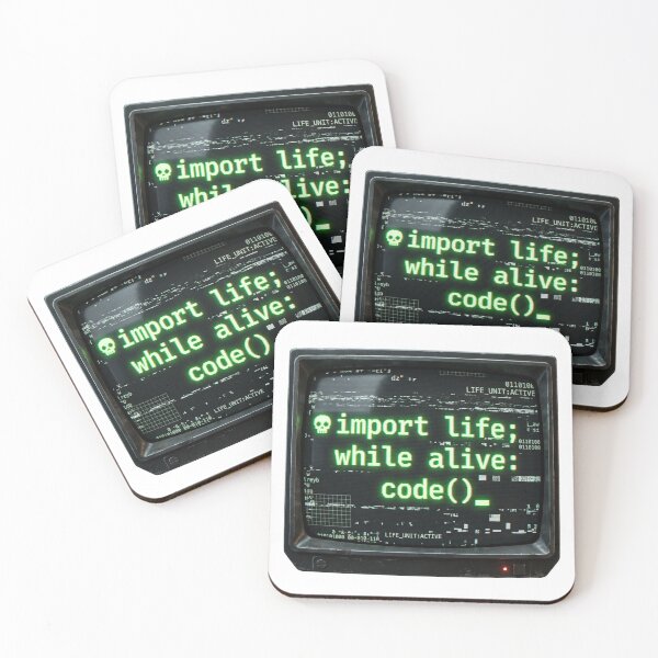 Item preview, Python Code Programmer Glitch Terminal Tech Humor designed and sold by PictoVibe.