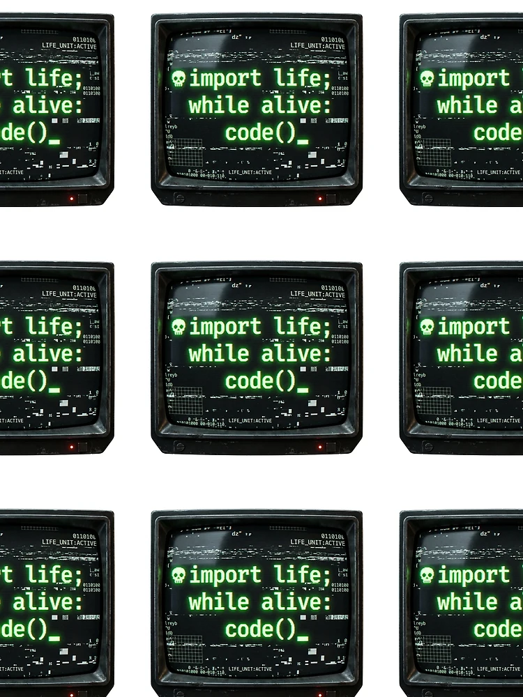 Thumbnail 3 of 3, Scarf, Python Code Programmer Glitch Terminal Tech Humor designed and sold by PictoVibe.