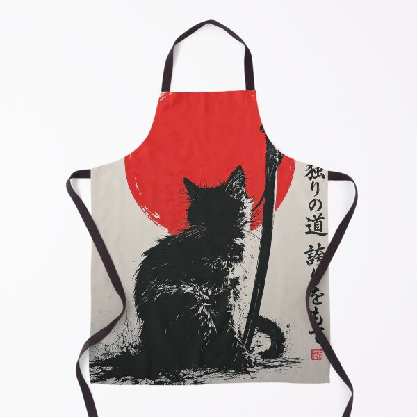 Item preview, Samurai Cat Japanese Ink Retro Art designed and sold by obstinator.