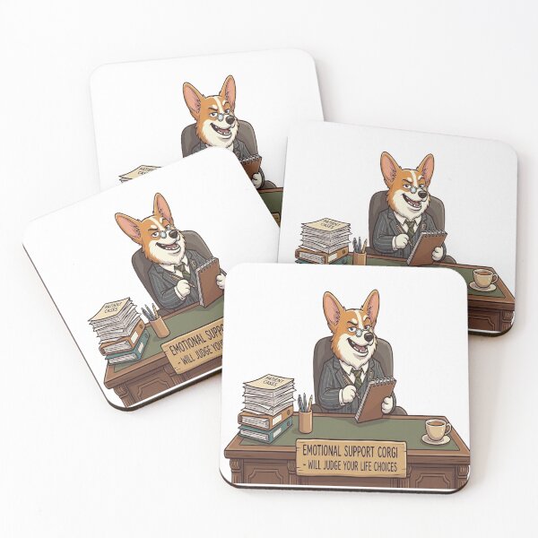 Item preview, Emotional Support Corgi designed and sold by ClaussShop.