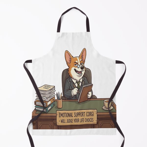 Item preview, Emotional Support Corgi designed and sold by ClaussShop.