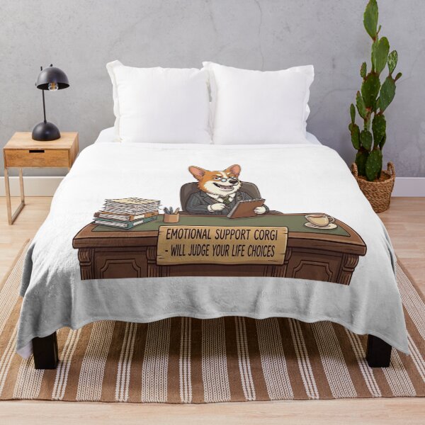 Item preview, Emotional Support Corgi designed and sold by ClaussShop.