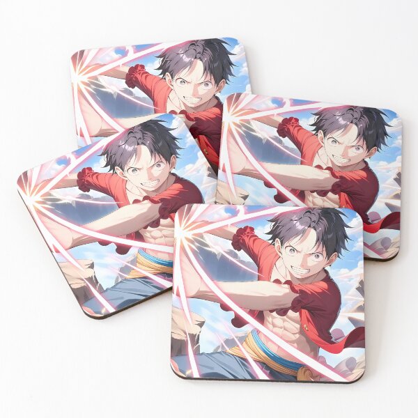 Item preview, Monkey D Luffy One Piece Red Power Action Strike designed and sold by justnickthings.