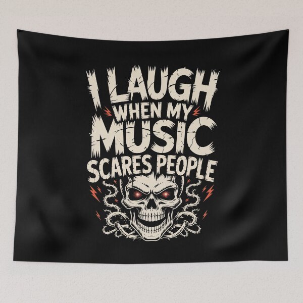 Item preview, I Laugh When My Music Scares People Heavy Metal Fan Gift designed and sold by Say It With Ink.