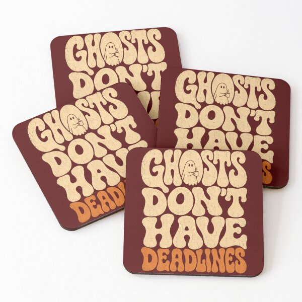 Item preview, Ghosts Dont Have Deadlines Funny Retro Halloween Shirt designed and sold by PhylonBoxx.