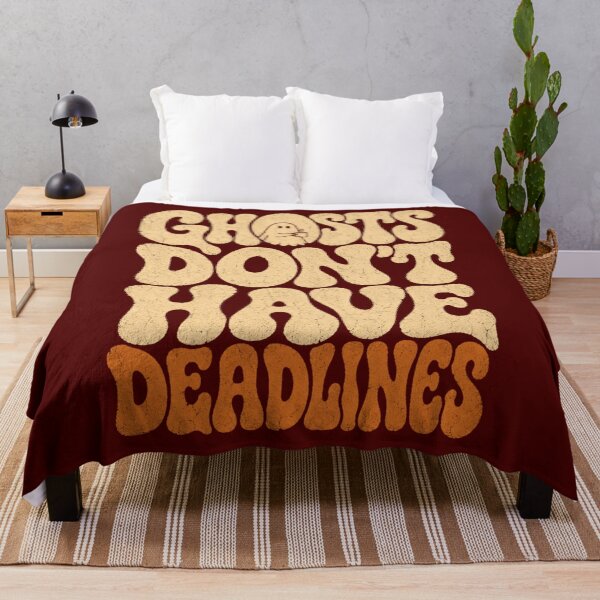 Item preview, Ghosts Dont Have Deadlines Funny Retro Halloween Shirt designed and sold by PhylonBoxx.