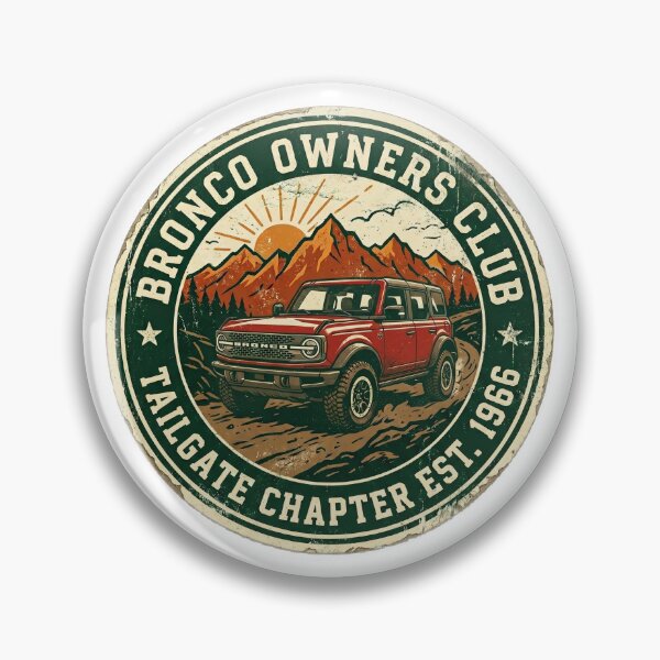 Item preview, Bronco Off-Road Club - Tailgate Chapter - 4 door Modern designed and sold by youvebeenframed.shop.
