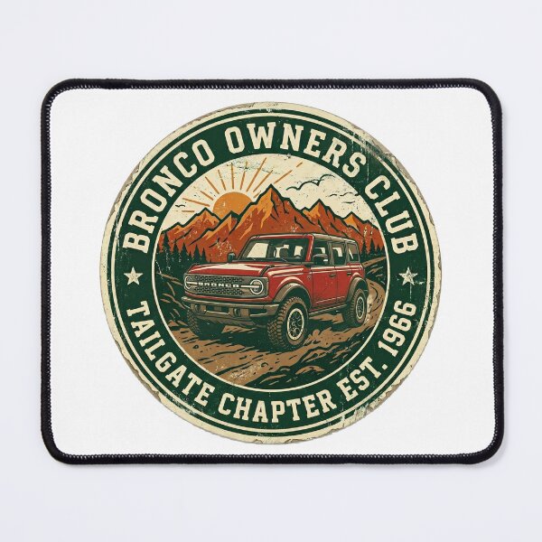 Item preview, Bronco Off-Road Club - Tailgate Chapter - 4 door Modern designed and sold by youvebeenframed.shop.