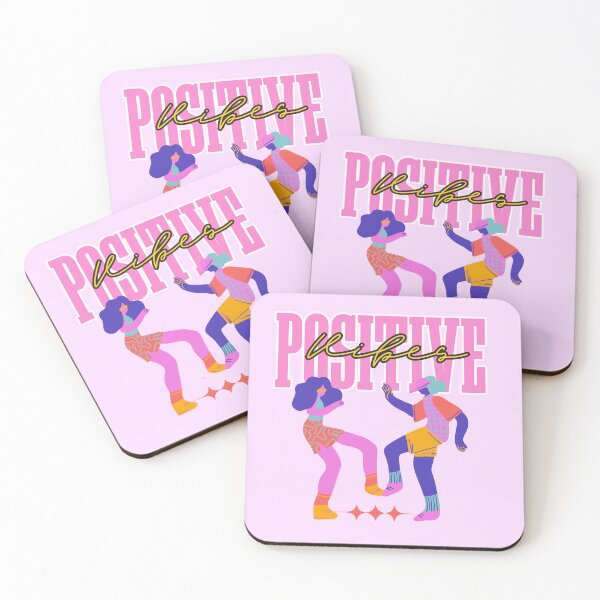 Item preview, Retro Positive Vibes Dancing Couple Graphic designed and sold by SilverSeaBKK.