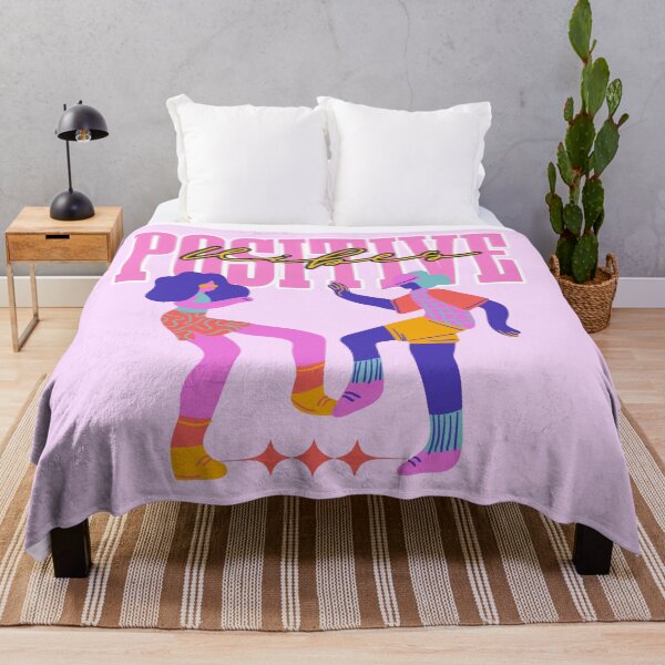 Item preview, Retro Positive Vibes Dancing Couple Graphic designed and sold by SilverSeaBKK.