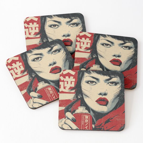 Item preview, Tokyo Noise Cyberpunk Graffiti Girl Art  designed and sold by obstinator.
