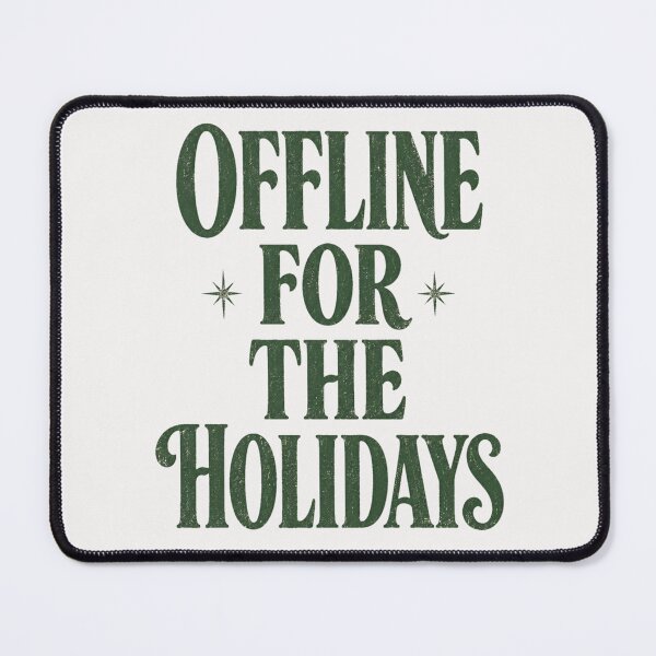 Item preview, Offline For The Holidays Vintage Retro Christmas Shirt designed and sold by PhylonBoxx.
