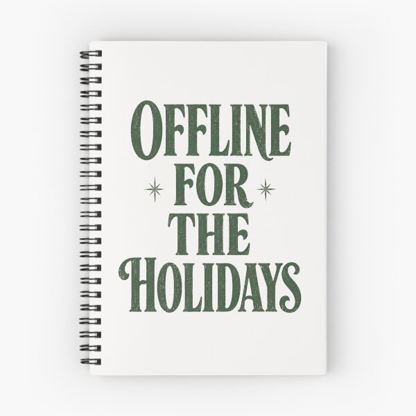 Item preview, Offline For The Holidays Vintage Retro Christmas Shirt designed and sold by PhylonBoxx.