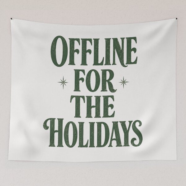 Item preview, Offline For The Holidays Vintage Retro Christmas Shirt designed and sold by PhylonBoxx.