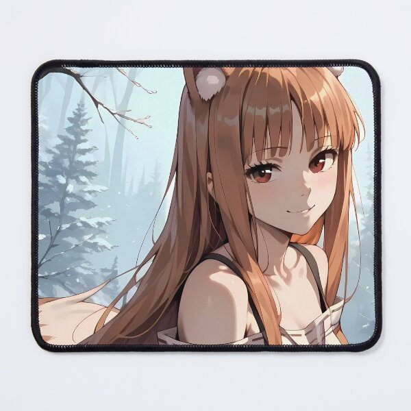 Item preview, Holo Spice And Wolf Winter Forest Traveler Portrait designed and sold by MicaheHaffner.