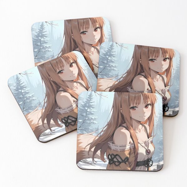 Item preview, Holo Spice And Wolf Winter Forest Traveler Portrait designed and sold by MicaheHaffner.