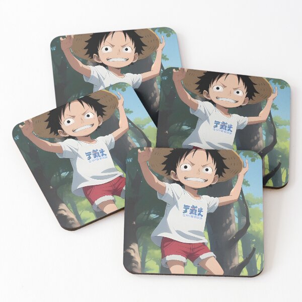 Item preview, Monkey D Luffy One Piece Forest Hat Jump designed and sold by MicaheHaffner.