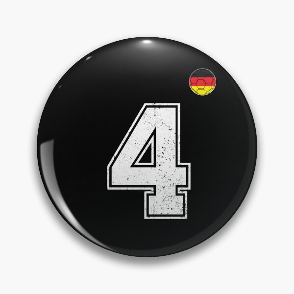 Item preview, Soccer player number 4 Germany Flag designed and sold by RoyesButler.