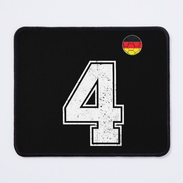 Item preview, Soccer player number 4 Germany Flag designed and sold by RoyesButler.