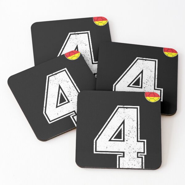 Item preview, Soccer player number 4 Germany Flag designed and sold by RoyesButler.