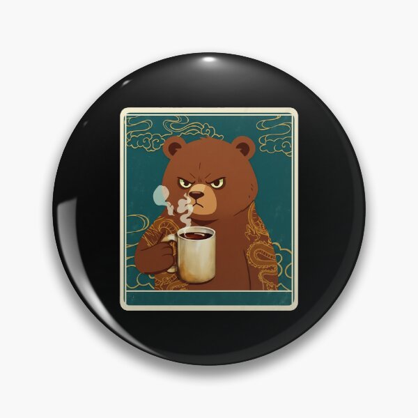Item preview, Grumpy Bear Drinking Coffee Vintage Eastern designed and sold by JordynLadukeg65.