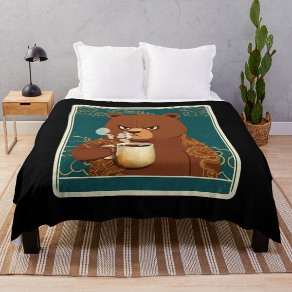 Item preview, Grumpy Bear Drinking Coffee Vintage Eastern designed and sold by JordynLadukeg65.