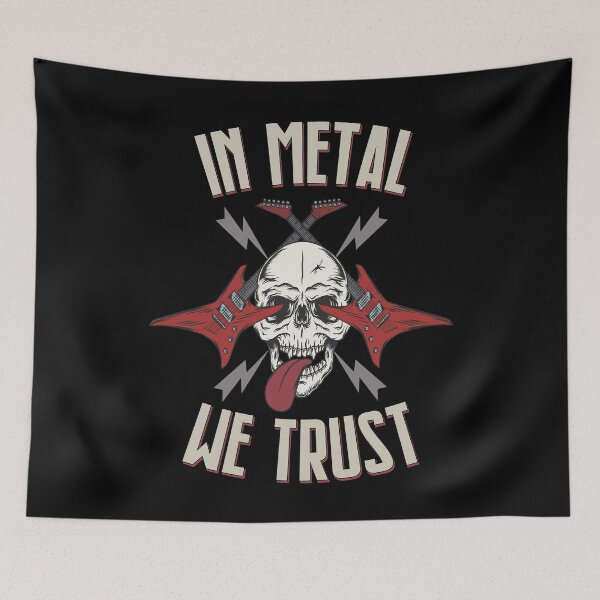 Item preview, In Metal We Trust Heavy Metal Fan Gift for Metalheads designed and sold by Say It With Ink.