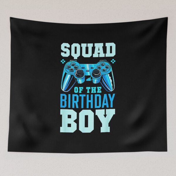 Item preview, Matching Gamer Birthday Squad With Neon Blue Controller Style designed and sold by FGTV2021.
