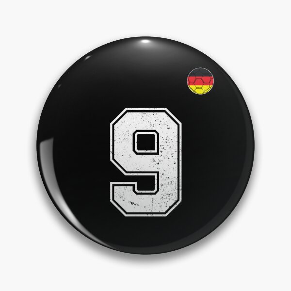 Artikelvorschau, Fußballspieler Nummer 9, deutsche Flagge entworfen und verkauft von RoyesButler.
