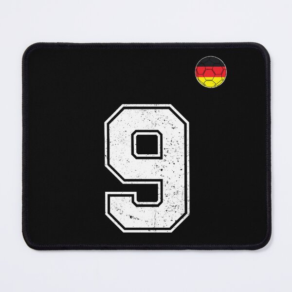 Item preview, Soccer player number 9 Germany Flag designed and sold by RoyesButler.