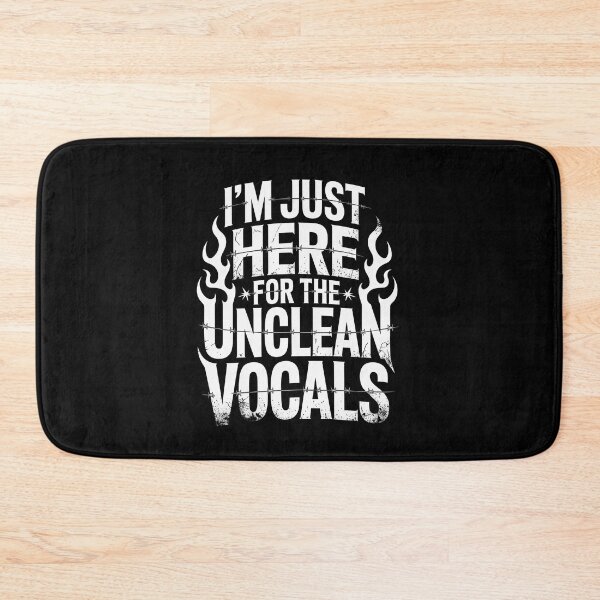 Item preview, Just Here For The Unclean Vocals Metalcore Fan Gift designed and sold by Say It With Ink.