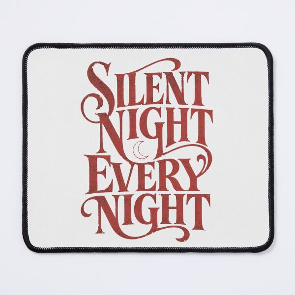 Item preview, Silent Night Every Night Introvert Retro Holiday Shirt designed and sold by PhylonBoxx.