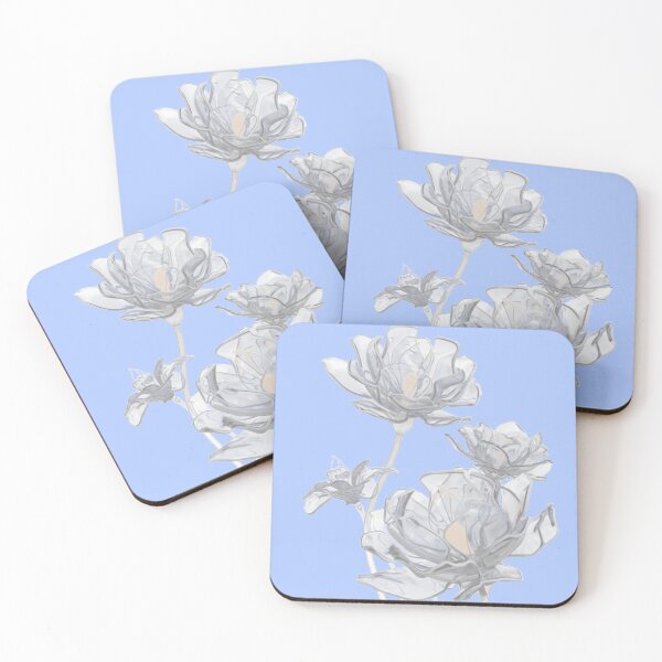 Item preview, Elegant Glass Transparent Flower |Floral Modern Minimalist Art designed and sold by Rawafi Art Studio.
