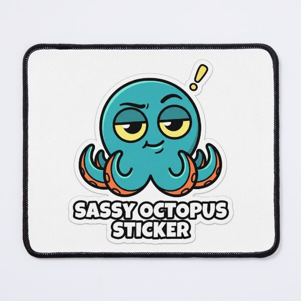 Item preview, Sassy Octopus Sticker Octopus designed and sold by luiz1213.