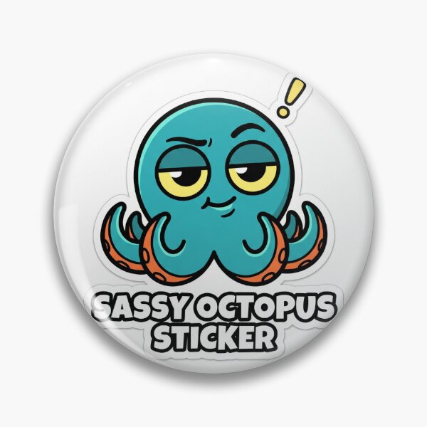 Item preview, Sassy Octopus Sticker Octopus designed and sold by luiz1213.