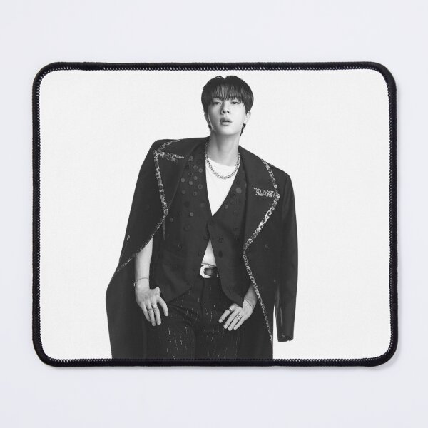 Item preview, BTS Jin Elegant Black and White Aesthetic | Kim Seokjin Kpop Design designed and sold by Mooncreates7.
