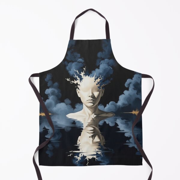 Item preview, Surreal Mind Explosion Woman Face Reflection Illustration designed and sold by Osmose-Studio ⭐⭐⭐⭐⭐.