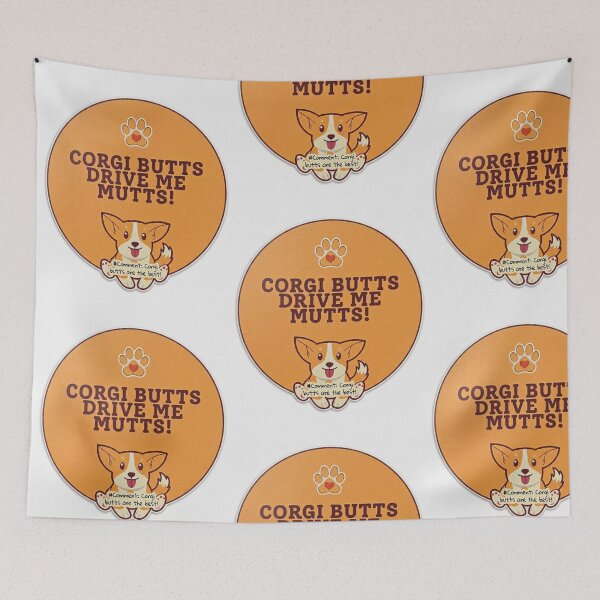 Item preview, Corgi Butts Drive Me Mutts Sticker - Funny Corgi Humor, Dog Lover Gift, Pembroke Welsh Corgi Art, Cute Pet Mom Sticker, Wave Time designed and sold by Wave time.