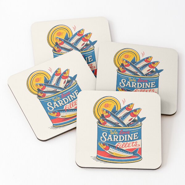 Item preview, Sardines Fillets Poster designed and sold by SurfolioPrints.