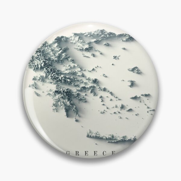 Item preview, Greece Shaded Relief Map 3D digitally rendered designed and sold by ThinkAboutMaps.