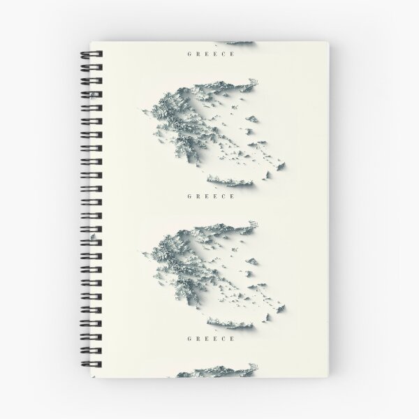 Item preview, Greece Shaded Relief Map 3D digitally rendered designed and sold by ThinkAboutMaps.