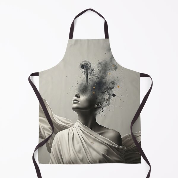 Item preview, Abstract Surreal Woman Face Exploding Smoke Art Illustration designed and sold by Osmose-Studio.