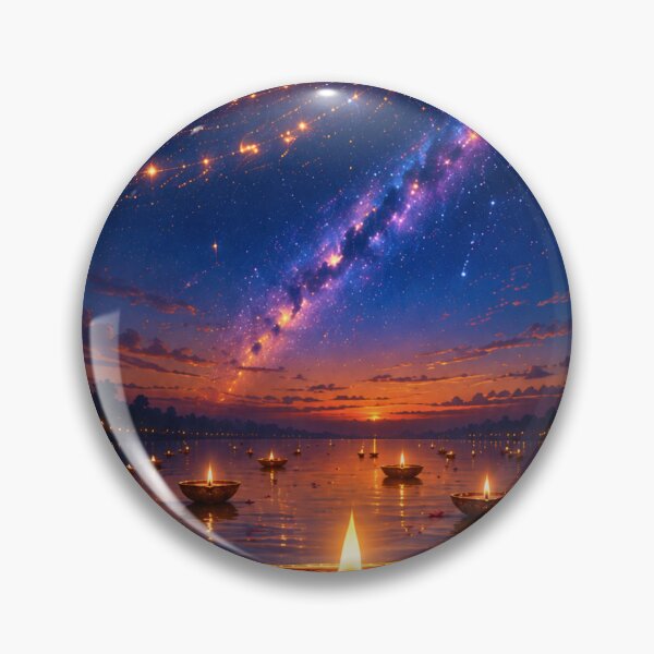 Item preview, Cosmic Diwali Series | Galaxy Mandala Festival of Lights Wall Art designed and sold by Homyar.