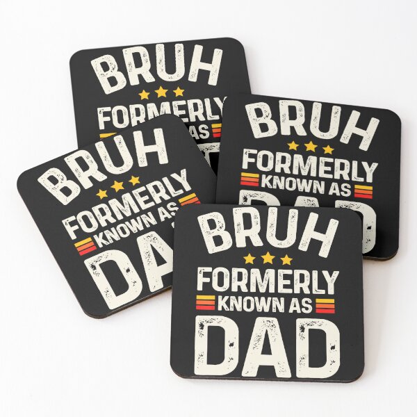 Item preview, Funny Dad Quote Retro Typography With Bruh Formerly Known As Dad designed and sold by zamiokaline.