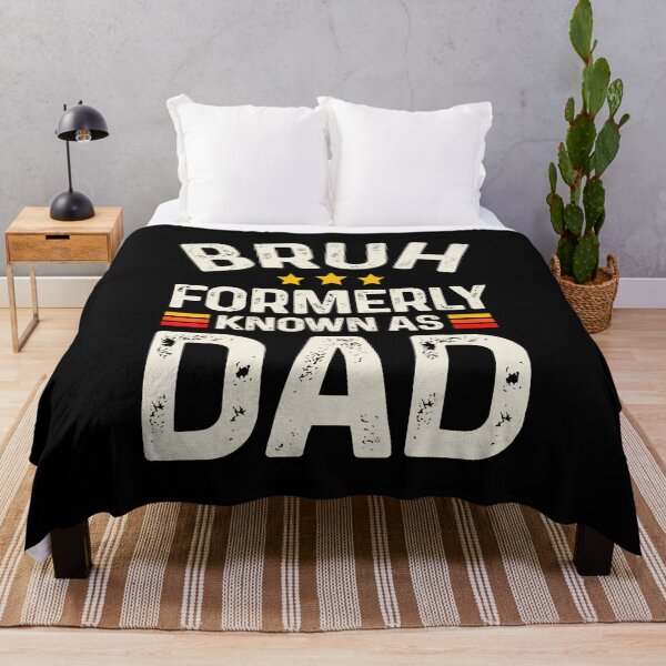 Item preview, Funny Dad Quote Retro Typography With Bruh Formerly Known As Dad designed and sold by zamiokaline.