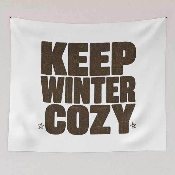 Item preview, Keep Winter Cozy Retro Minimalist Holiday Statement Tee designed and sold by PhylonBoxx.